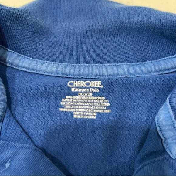 Set of 2 Kids Blue Polo Shirts size Medium 8/10 - Picture 4 of 12